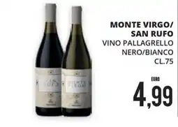 Mazzeo Supermercati Monte Virgo/ San Rufo Vino Pallagrello Nero/Bianco offerta