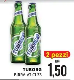 Mazzeo Supermercati Tuborg birra VT CL33 offerta
