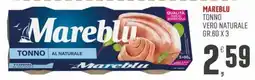 Marketpiù Tonno al naturale Mareblu offerta