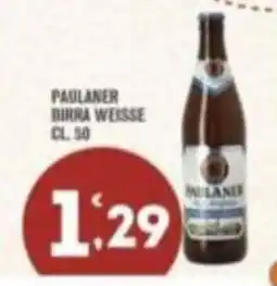Punto é market Paulaner birra weisse offerta
