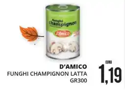 Mazzeo Supermercati D'Amico Funghi Champignon Latta offerta