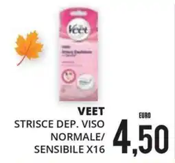 Mazzeo Supermercati Veet strisce dep. viso normale/sensibile offerta