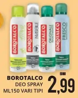 Mazzeo Supermercati Borotalco deo spray offerta