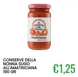 Sugros Le conserve della nonna sugo all'amatriciana offerta