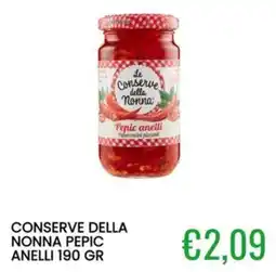 Sugros Le conserve della nonna pepic anelli offerta