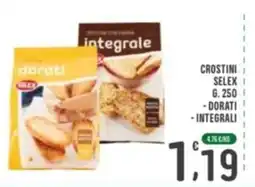 La Mimosa Supermercati Crostini selek dorati integrali offerta