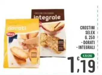 Crostini selek dorati integrali