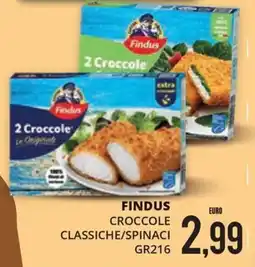 Mazzeo Supermercati Findus Crocchette classiche/spinaci offerta