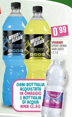 Marketpiù Vivarade sport drink isotonico offerta