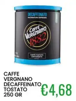 Sugros Caffè Vergnano decaffeinato tostato offerta