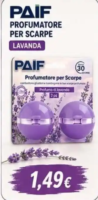Paif profumatore per scarpe lavanda