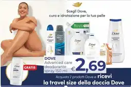 Pilato Dove Advanced care deodorante offerta