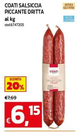 C+C maxigross Coati Salsiccia Piccante Dritta offerta