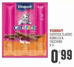 Marketpiù Vitakraft CatStick classic Agnello & Tacchino offerta