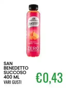 Sugros San Benedetto Succoso Zero offerta