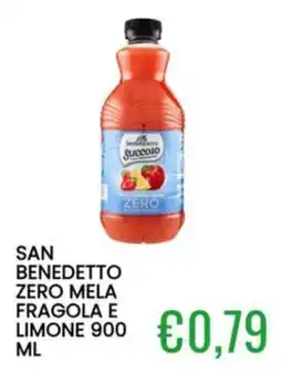 Sugros San Benedetto Succoso Zero Mela Fragola e Limone offerta