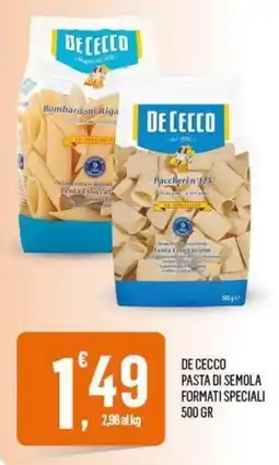 Vibian De Cecco pasta di semola formati speciali offerta