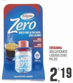Marketpiù Eridania dolcificante liquido zero offerta