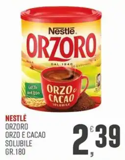 Marketpiù Nestlé Orzoro orzo e cacao solubile offerta