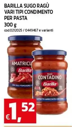 C+C maxigross Barilla sugo ragù offerta