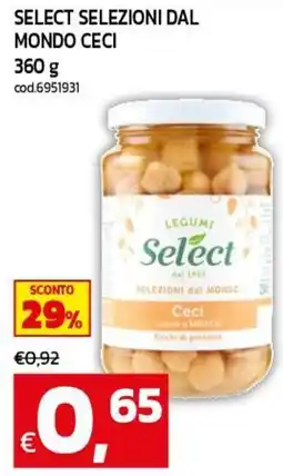 C+C maxigross Legumi Select Ceci offerta