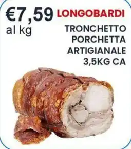 Caramico Tronchetto porchetta artigianale Longobardi offerta