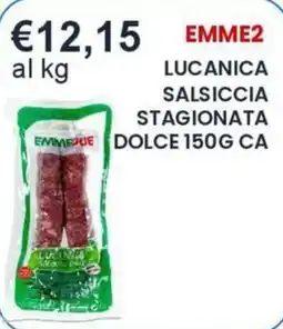 Caramico Lucanica salsiccia stagionata dolce Emme2 offerta