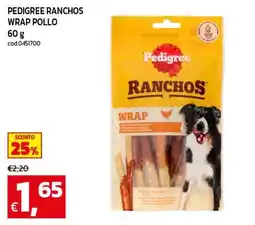 C+C maxigross Pedigree Ranchos Wrap Pollo offerta
