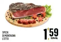 Vibian Speck di montagna l'etto offerta