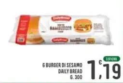La Mimosa Supermercati Burger di sesamo Daily Bread offerta