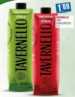 Marketpiù Tavernello vino bianco/rosso offerta