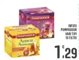 La Mimosa Supermercati Infusi Pompadour vari tipi offerta