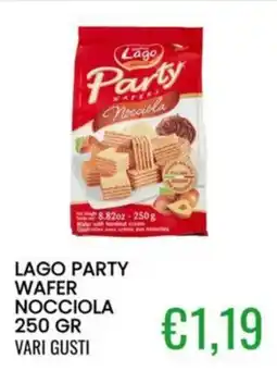 Sugros Lago party wafer nocciola offerta