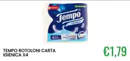 Sugros Tempo rotoloni carta igienica offerta
