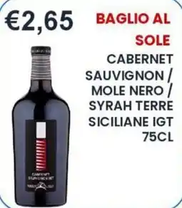 Caramico Baglio al Sole Cabernet Sauvignon / Mole Nero / Syrah Terre Siciliane IGT offerta