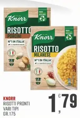 Marketpiù Knorr risotti pronti vari tipi offerta