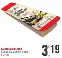 Marketpiù Latteria SoreSina Grana Padano Spicchio offerta