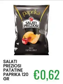 Sugros Salati Preziosi patatine paprika offerta