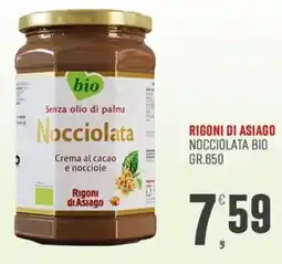 Marketpiù Nocciolata Crema al cacao e nocciole Rigoni di Asiago offerta