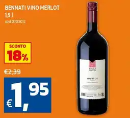 C+C maxigross Bennati vino merlot offerta