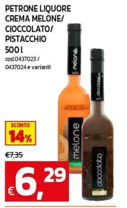 C+C maxigross Petroneliquore crema melone offerta