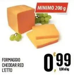 Vibian Formaggio cheddar red l'etto offerta