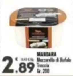 Punto é market Mandara Mozzarella di Bufala Treccia offerta