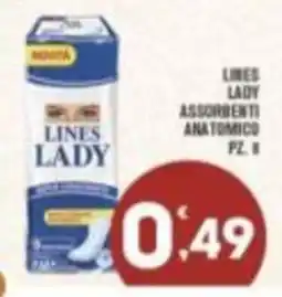 Punto é market Lines Lady assorbenti anatomico offerta