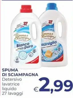 Pilato Spuma di Sciampagna Detersivo lavatrice liquido offerta
