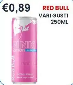 Caramico Red Bull Pink Edition Sugarfree offerta