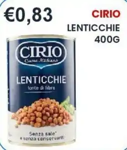 Caramico Cirio lenticchie offerta