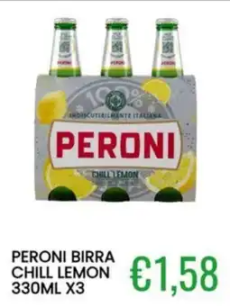 Sugros Peroni birra chill lemon offerta