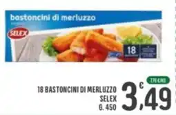 La Mimosa Supermercati Bastoncini di merluzzo Selex offerta