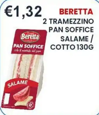 Caramico Beretta tramezzino pan soffice salame offerta